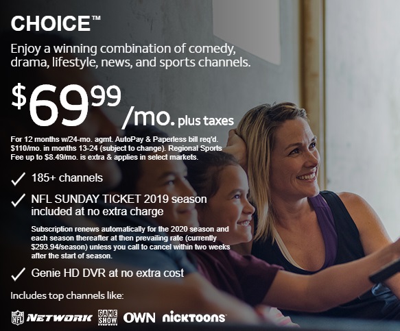 DIRECTV TV PACKAGES Choice™ Offered by Sun Comm Technologies Inc 505-424-7223
