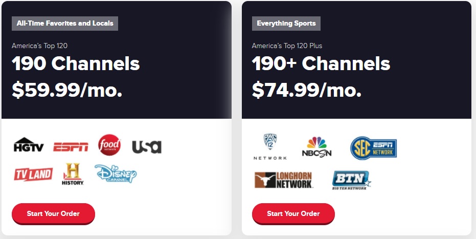 dish tv packages